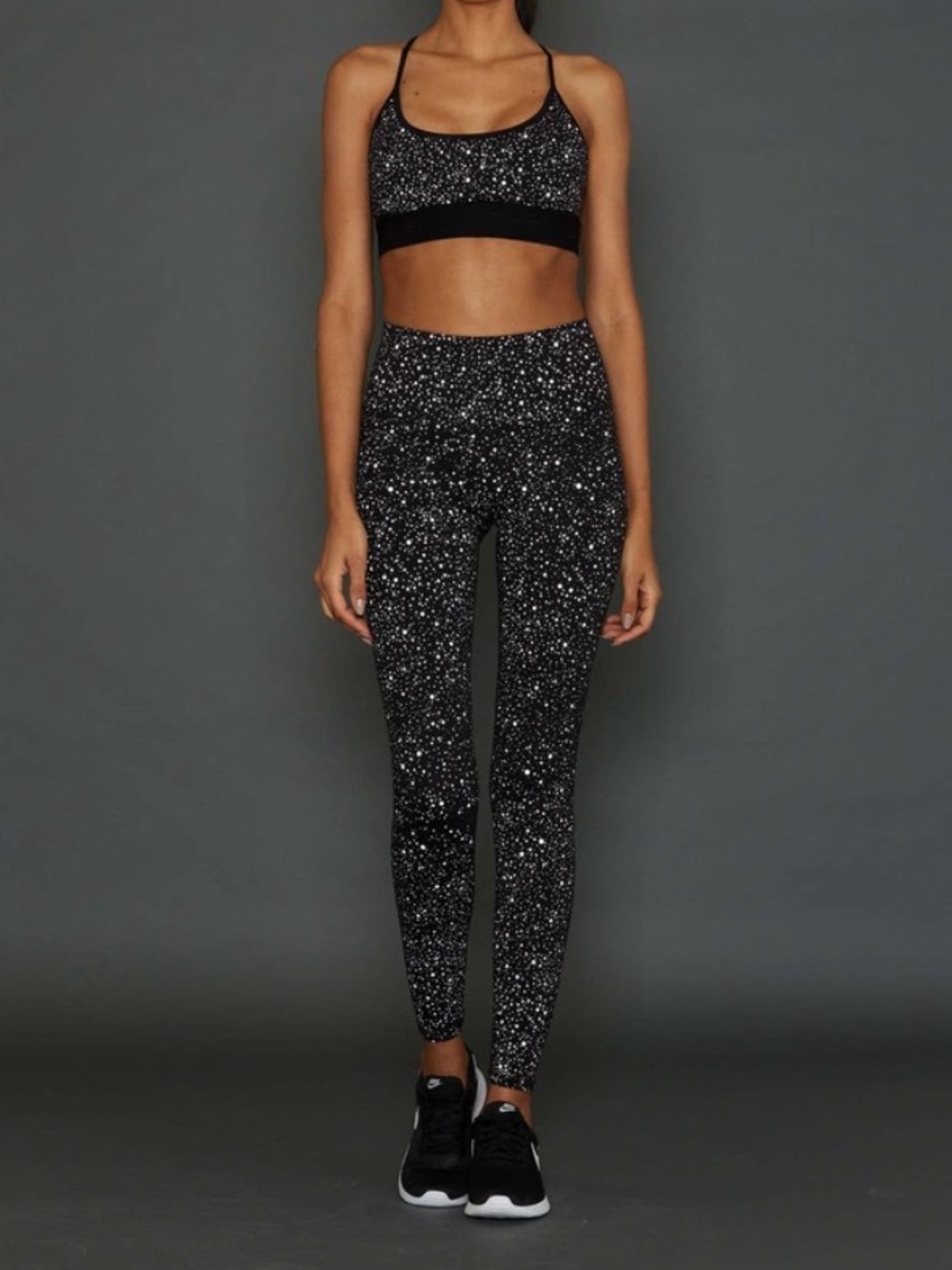 NOLI Yoga Ultra Reflective High Rise Legging Black Line size small workout pants